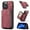 Red, variant on ELEHOLD Luxury Multi-Functional Wallet Case for iPhone 12 Pro Max Leather Purse Case with Detachable Card Slots Zipper Pocket Kickstand Function Shockproof Protective Case,Pink