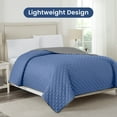 thumbnail image 3 of Martex Full/Queen Reversible Coverlet | Lightweight Soft Easy Care Quilt | Ceil Blue/Gray, 3 of 4