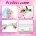 thumbnail image 6 of 3pcs Wall Sticker Colorful Scalloped Lace Wall Decor Cute Laces Large Size Peel and Stick Vinyl Art Mural Decals for Nursery Livingroom Bedroom Playroom Kids Room Home Decoration, 6 of 8
