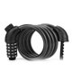 thumbnail image 1 of Candado para bicicleta, candado de combinación reiniciable de 5 dígitos de alta seguridad, candado de cable resistente con soporte de montaje (negro) Rojo Verde, 1 of 5