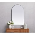 thumbnail image 7 of Metal Frame Arch Mirror 22x36 Inch in Brass, 7 of 7