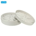thumbnail image 3 of Uxcell 10.5 Inch Plant Saucers Tray, Durable Plastic Round Flower Pot Drip Tray, White 4Pcs, 3 of 5