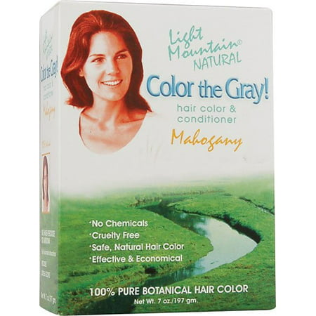 Light Mountain Hair Color, Color the Grey Mahogany, 7
