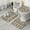 Beige Geometric Diamond, variant on Beige Geometric Diamond Dot Pattern Bathroom Rugs Sets 3 Piece,Toilet Cover Set,Absorbent Non Slip Bathroom Mats Sets with U-Shaped Contour Rug Toilet Rug Set