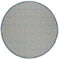 thumbnail image 5 of SAFAVIEH Beach House Edmon Geometric Indoor/Outdoor Area Rug Cream/Blue, 3' x 5', 5 of 10