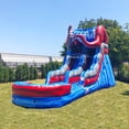 thumbnail image 7 of JumpOrange Commercial Grade Water Slide Inflatable with Splash Pool for Kids and Adults (with Blower), Ocean Theme, 7 of 7