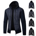 thumbnail image 4 of Quinlirra Jackets for Men Hoodie Men's Fleece Outer Hooded Zipper Sweater Jacket, 4 of 4