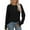 Black, variant on Tiqkatyck Womens Tops on Sale, Women's Long Sleeve Crewneck Basic Tops Lightweight Fall Shirt With Thumb Holes Ribbed Long Sleeve Shirts for Women Blouses for Women Dressy Casual L