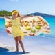 thumbnail image 5 of Yhmxh Toalla de playa de microfibra Toalla de baño súper colorida Manta de playa a prueba de arena Toalla multiusos para viajes Piscina 30x60 pulgadas Lavable a máquina, 5 of 6