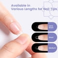 thumbnail image 4 of Gel transparente Nail Tips Wilfniee Extra Short Almond, 240 unidades, 4 of 8