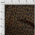 thumbnail image 1 of oneOone Georgette Viscose Brown Fabric Leopard Animal Skin Dress Material Fabric Print Fabric By The Yard 42 Inch Wide, 1 of 4