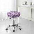 thumbnail image 7 of Lsque Daisies Flowers Round Bar chair cushion covers Velvet Fabric Premium Comfort Protects from Scratches and Stains for 14-17 Inch Chair- 14 inch, 7 of 7