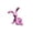 G, variant on Hyknon Flocked Bunny Statue Decoration Sitting Rabbit Figurine Ornament Desktop Resin Fashion Sculpture for Easter Living Room Home Decor, Blue