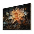 thumbnail image 2 of Designart "Crystal Clear Beauty in Orange Flowers II" Floral Print on Natural Pine Wood, 2 of 5