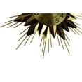 thumbnail image 3 of 25" Gold Metal Starburst Wall Clock, 3 of 5