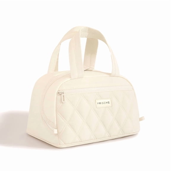 PRIYAL Insulated Lunch Bag for Women, Portable Lightweight Lunch Box for Adults, Reusable Small Lunch Tote Cooler Bags with Front Zipper Pocket for Work Picnic
