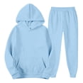 thumbnail image 4 of JAJAHO Mens Hoodies Tracksuits Casual Athletic Wear Long Sleeve Pocket Sweatshirt Ankle-Tied Sweatpants Joggers 2 Piece Sweatsuits Versatile Outfit, 4 of 4