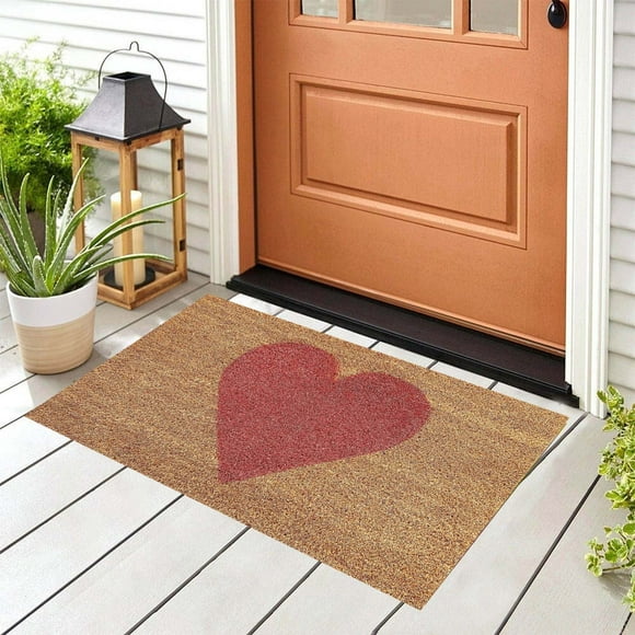 Oliegs Heated Blanket Valentines Day Doormat Non Slip Mat Gift Mat Funny Home Decor Mats For In Door Entrance Door Mat Xmas Welcome Mat For Indoor Outdoor Big Heart Rug And Mat Happy Party Chocolate