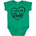 thumbnail image 3 of Inktastic I Love My Daddy in Black Chalk Heart Boys or Girls Baby Bodysuit, 3 of 5