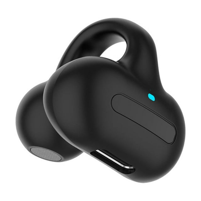 Earphone Single Ear Clip On Style Non In Ear And Over The Ear Bone Conduction Headset