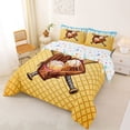 thumbnail image 2 of Erosebridal Baseball Sport Games Kids Full Size Comforter Sets,Blue Ice Cream Pattern Bedding Sets For Boys Girls,Reversible,3pcs, 2 of 7