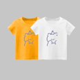 thumbnail image 2 of fatyb Garçons Filles 2 Pack T-Shirts Graphiques Col Rond T-Shirts en Coton Manches Courtes Enfants T-Shirts d'Été, 2 of 3