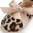 thumbnail image 3 of Winter Savings Clearance! Suokom Toddler Cute Girl Leopard Print Tie Soft Newborn Anti-Slip Baby Shoes, 3 of 7