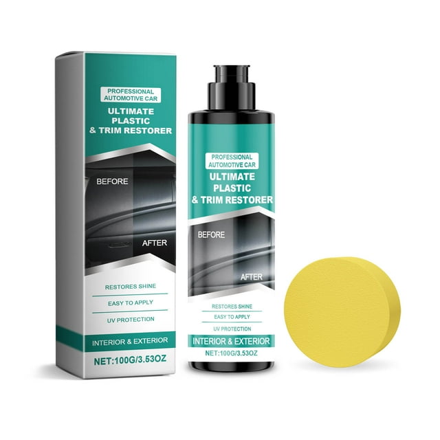 Car Plastic Restoration Paste For Interior And Exterior Trim Effective Formula For Removing Scratches And Restoring Shine On Various Plastic Surfaces
