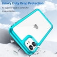 thumbnail image 5 of Case for iPhone 11 Pro Max Case Slim Dropproof [Defend from Drop/Scratch/Slip/Fingerprint] Clear Acrylic Hard Back Soft TPU Bumper Hybrid Phone Cover for iPhone 11 Pro Max-Crystal Blue, 5 of 14