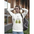 thumbnail image 2 of You Stole My Heart Avocados Sweatshirt Women -Image by Shutterstock, Female 5X-Large, 2 of 4