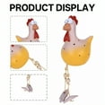 thumbnail image 4 of ICERUN 2Pcs Garden Statues,Resin Yellow Chicken Sculpture Yard Art,Stake Rod Compatibility Outdoor Garden Decor,Style2, 4 of 7
