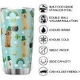 thumbnail image 4 of Irish Golden Retriever Clovers 20oz Tumbler with Lid Rainbow St.Patricks Day Dogs Vacuum Insulated Car Bottles Cup Travel Mug Saint Paddy''s Day Gifts for Irish for Hot and Cold Drinks, 4 of 6