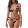 thumbnail image 1 of Fotbe Ice Blue Ocean Sea Turtle Traje de Baño para Mujer de Dos Piezas – Bikini Sexy de Tirantes Tipo Halter con Diseño Triangular, 1 of 6