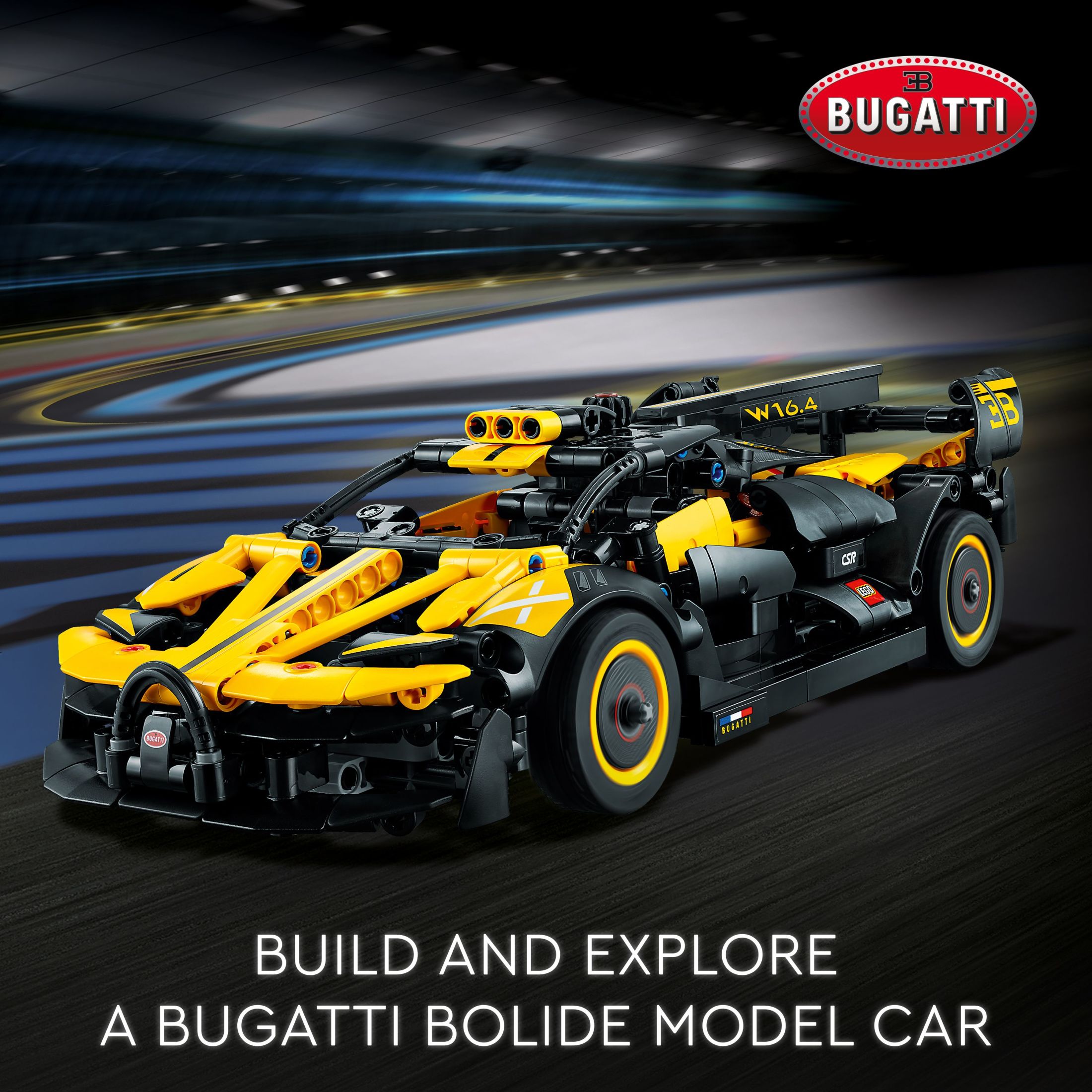 LEGO Technic Bugatti Bolide Race Car Model Building Set, 905 Pieces photo 3