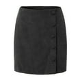 thumbnail image 3 of Women's Short Skirt Solid High Waist Skirt Corduroy Wrap Slim Fit Solid Skirt Autumn And Winter Teen Skirts Lace Skirts for Women Full Bed Skirt Womens Jean Skirt Linen Bed Skirt Pencil Skirts for, 3 of 3