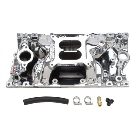 Edelbrock 75164 RPM Air-Gap Vortec Intake Manifold; Endurashine; Non-EGR; 1500-6500rpm; For Small Block Chevy Vortec 4bbl Carb;