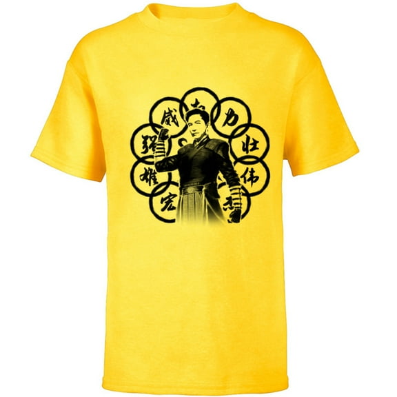 Marvel Shang-Chi and The Legend of the Ten Rings Wenwu - Short Sleeve T-Shirt for Kids – Customized-Yellow