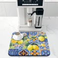 thumbnail image 3 of Coffee Bar Mat Accessories for Countertop Absorbent Hide Stain Rubber Backed Dish Drying Mats for Kitchen Counter Draining Pad Decor Gift Fit Under Coffee Maker Coffee Pot Espresso Machine (18x16in), 3 of 6