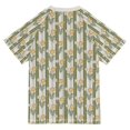 thumbnail image 6 of FORMRS Boys Rash Guard Short Sleeves Swim Shirt Quick Dry UPF 50+ Sun Protection, Sizes 3-12T, Olive Green Flowers, 6 of 6