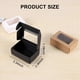 thumbnail image 4 of Mini Caja de Papel Kraft de 120 Piezas con Ventana, Caja de Embalaje para Regalo Caja de Regalo para JabóN PanaderíA Dulces (Negro, MarróN, ), 4 of 5