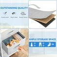 thumbnail image 5 of Uforic 4-Drawer Fabric Storage Dresser with Metal Frame & Wooden Top for Adults, Light Gray, 5 of 5