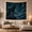 Wolf Peak, variant on Howling Grey Wolf on Rocky Peak under Full Moon, Dramatic Fantasy for Wildlife Fans, Moonlit Wilderness Art, Housewarming Gift, Tapestry Wall Hanging for Bedroom and Den