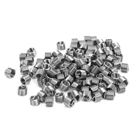 

2024 100Pcs Thread Inserts Male Female Reducing Nut Repair Tool Stainless Steel Fastener M4x0.71.5D
