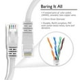 thumbnail image 4 of GearIT - Patch cable - RJ-45 (M) to RJ-45 (M) - 3 ft - UTP - CAT 5e - molded, snagless, stranded - white (pack of 20), 4 of 5