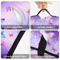 thumbnail image 6 of Purple Butterfly Flower Pattern Teens Toddler Nap Mat with Pillow, Sleeping Mat Bag for Preschool Daycare 60"x20", 6 of 6