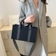 thumbnail image 1 of Bolso Mujer Jacquard Bandolera Con Correa De Guitarra Mujer Satchel Negro, 1 of 7
