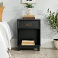 thumbnail image 2 of Walker Edison 18" Solid Wood 1-Drawer Framed Nightstand - Black, 2 of 20