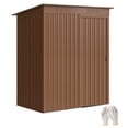 thumbnail image 1 of Outsunny 5.2' x 3.5' Outdoor Storage Shed with Vents, Light Brown, 1 of 10