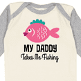 thumbnail image 4 of Inktastic Girls Fishing with Daddy Girls Long Sleeve Baby Bodysuit, 4 of 5