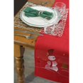 thumbnail image 3 of Design Imports Chemin de Table Brodé Bonhomme de Neige 14x108, 3 of 4